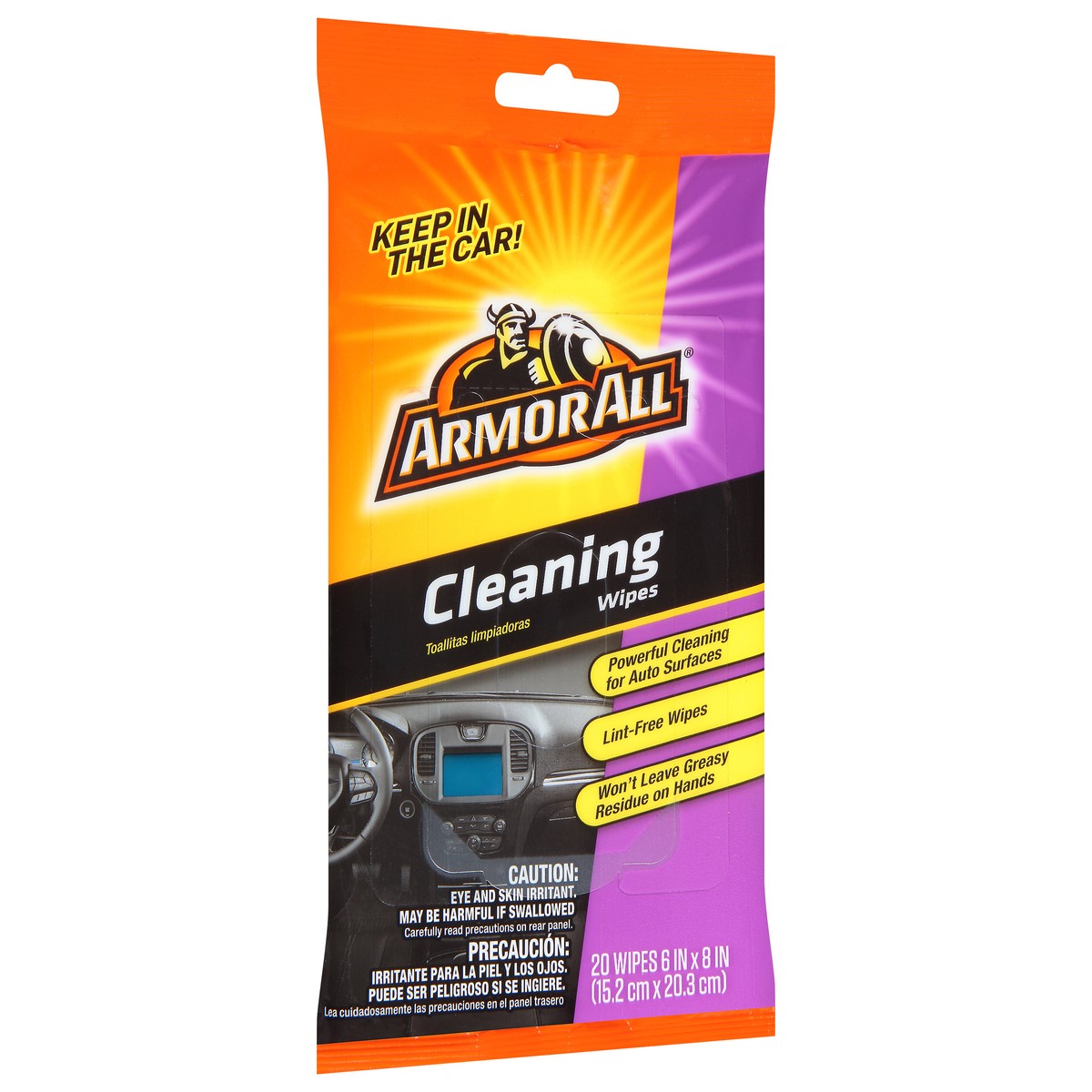 slide 4 of 9, Armor All Cleaning Wipes Flat Pack (20 count), 1 ct