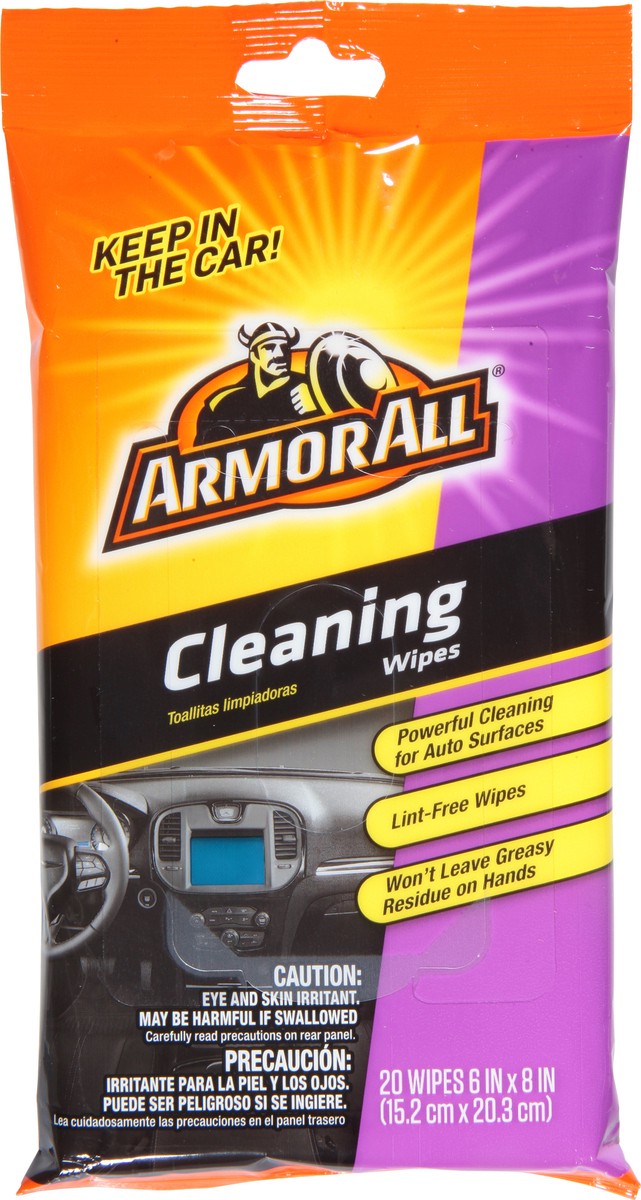 slide 3 of 9, Armor All Cleaning Wipes Flat Pack (20 count), 1 ct