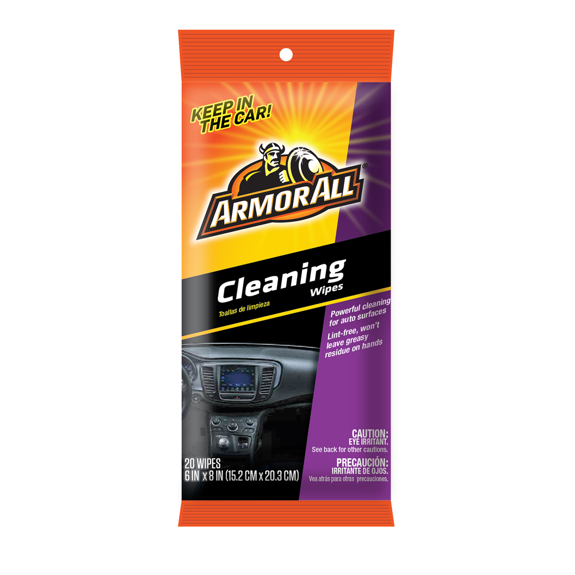 slide 1 of 9, Armor All Cleaning Wipes Flat Pack (20 count), 1 ct