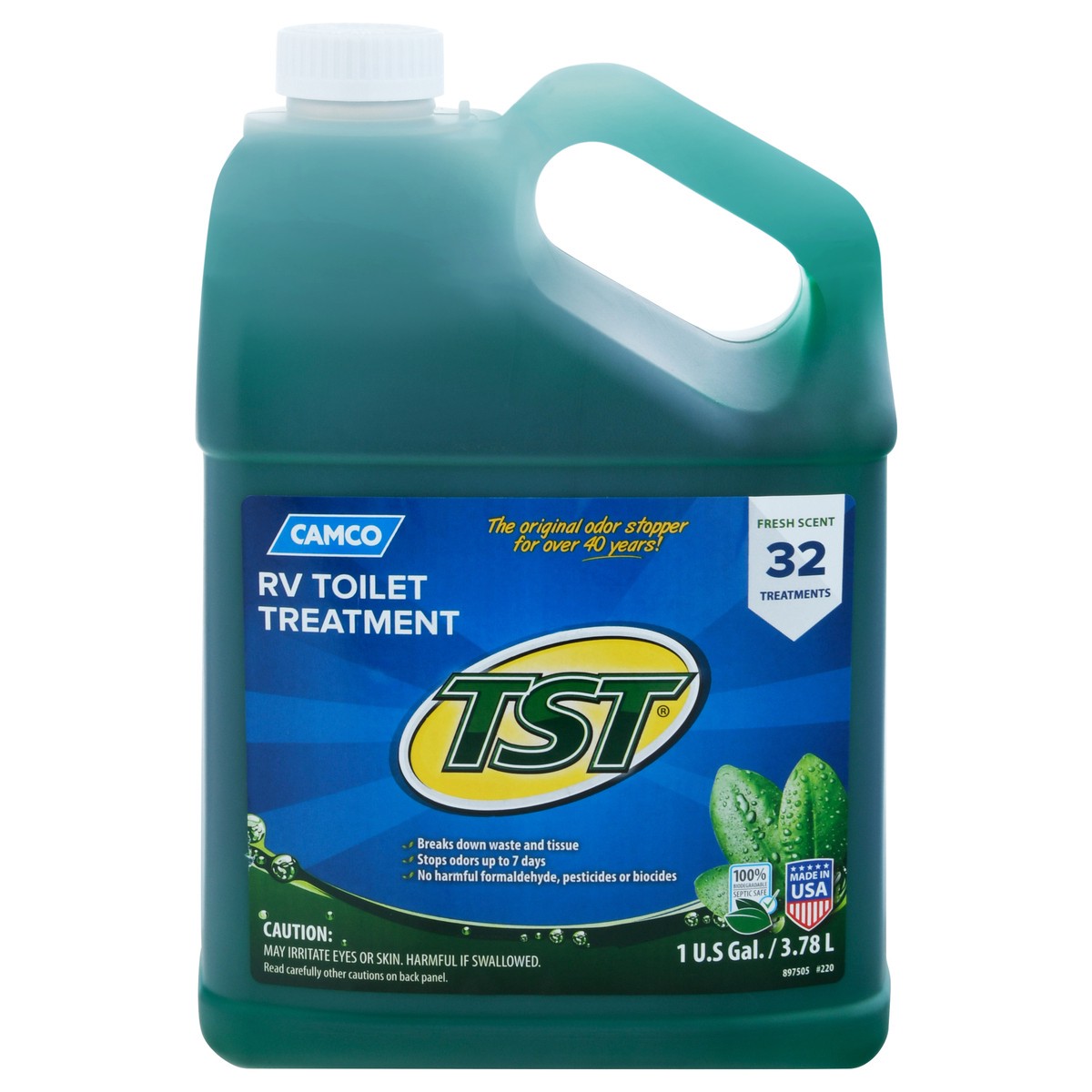 slide 2 of 12, Camco TST Fresh Scent RV Toilet Treatment 1 gl, 1 gal