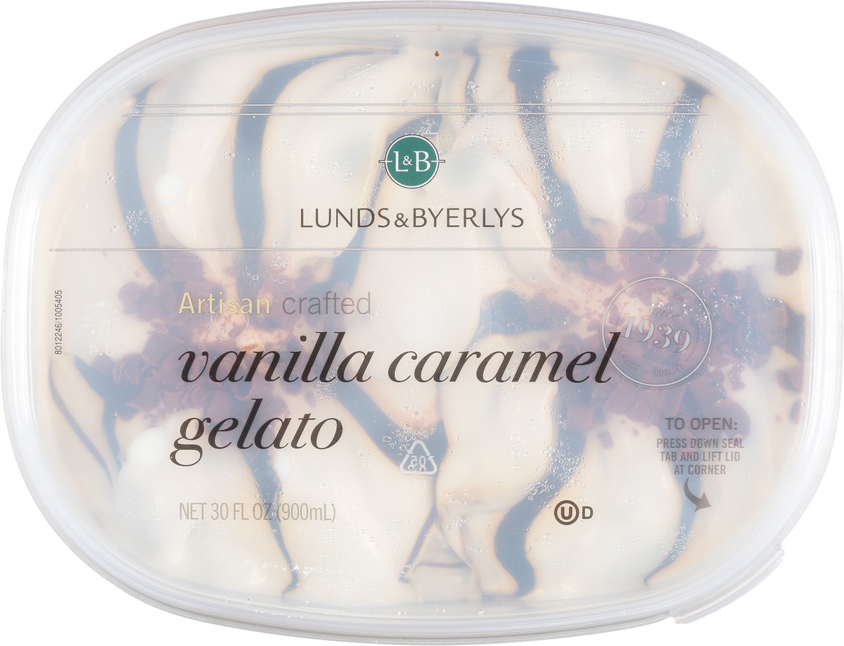 slide 4 of 9, Lunds & Byerlys Vanilla Caramel Gelato 30 fl oz, 30 fl oz