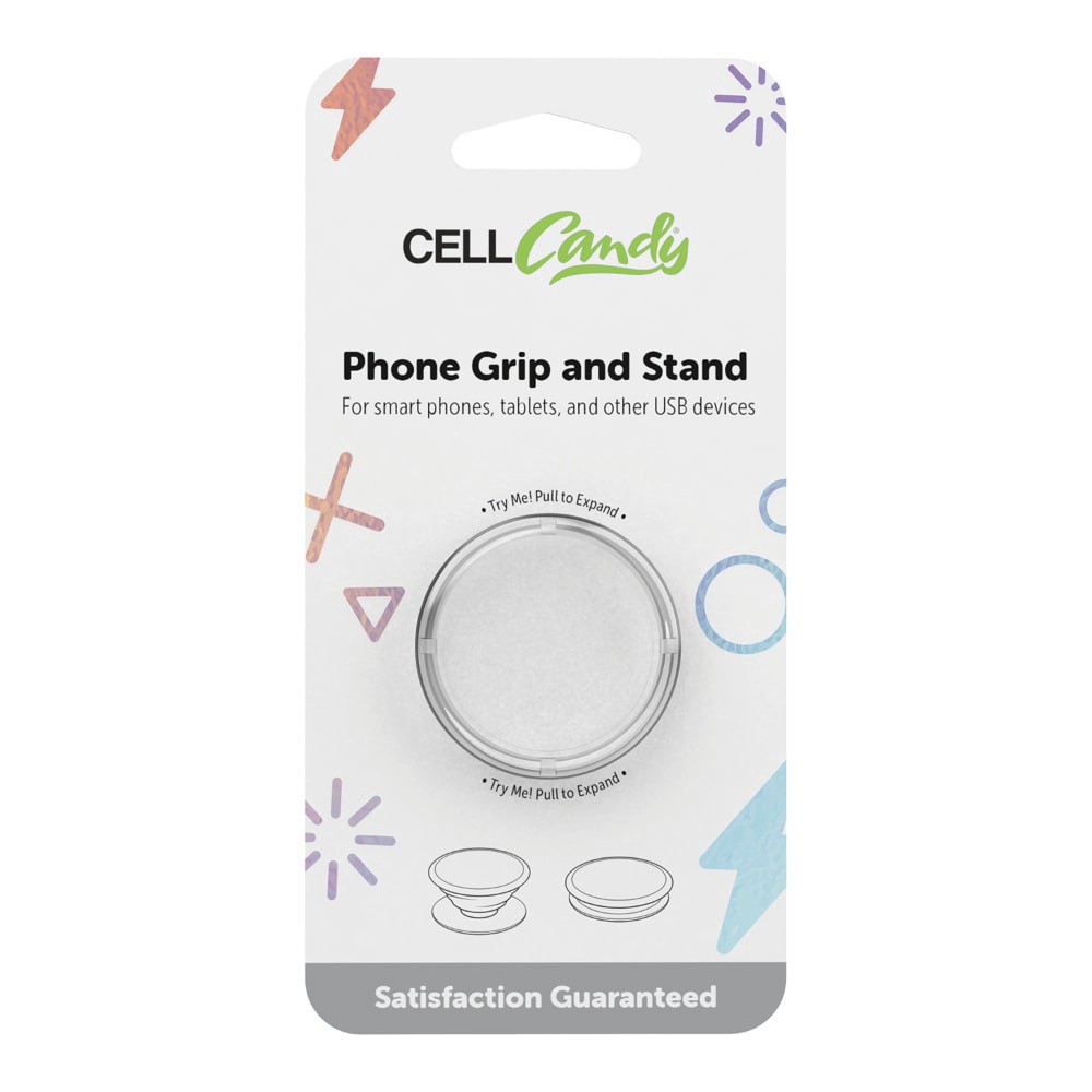 slide 1 of 1, CELLCandy® Collapsible Phone Grip - Clear, 1 ct