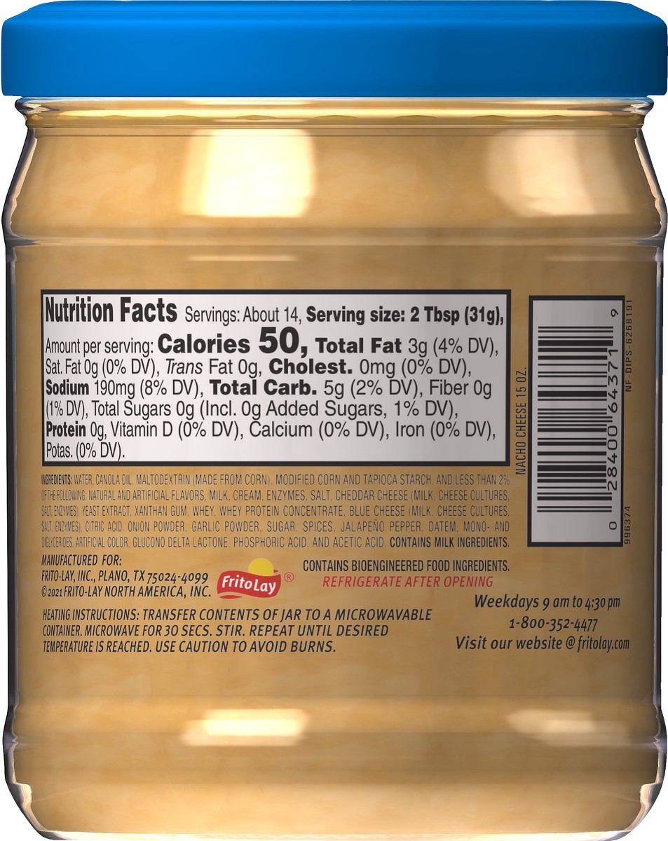 slide 6 of 9, Tostitos Nacho Cheese Dip, 15 oz