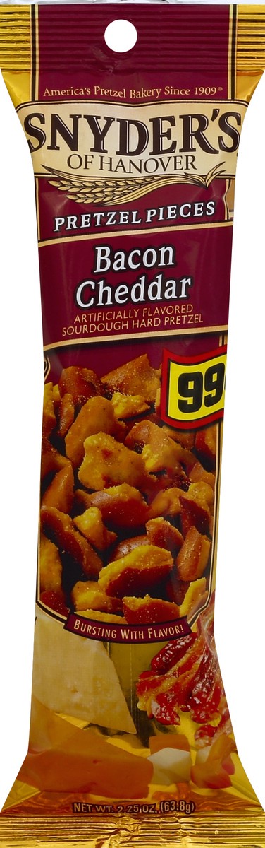 slide 3 of 3, Snyder's of Hanover Snyder's Bacon Cheddar Pretzel Pieces, 2.25 oz