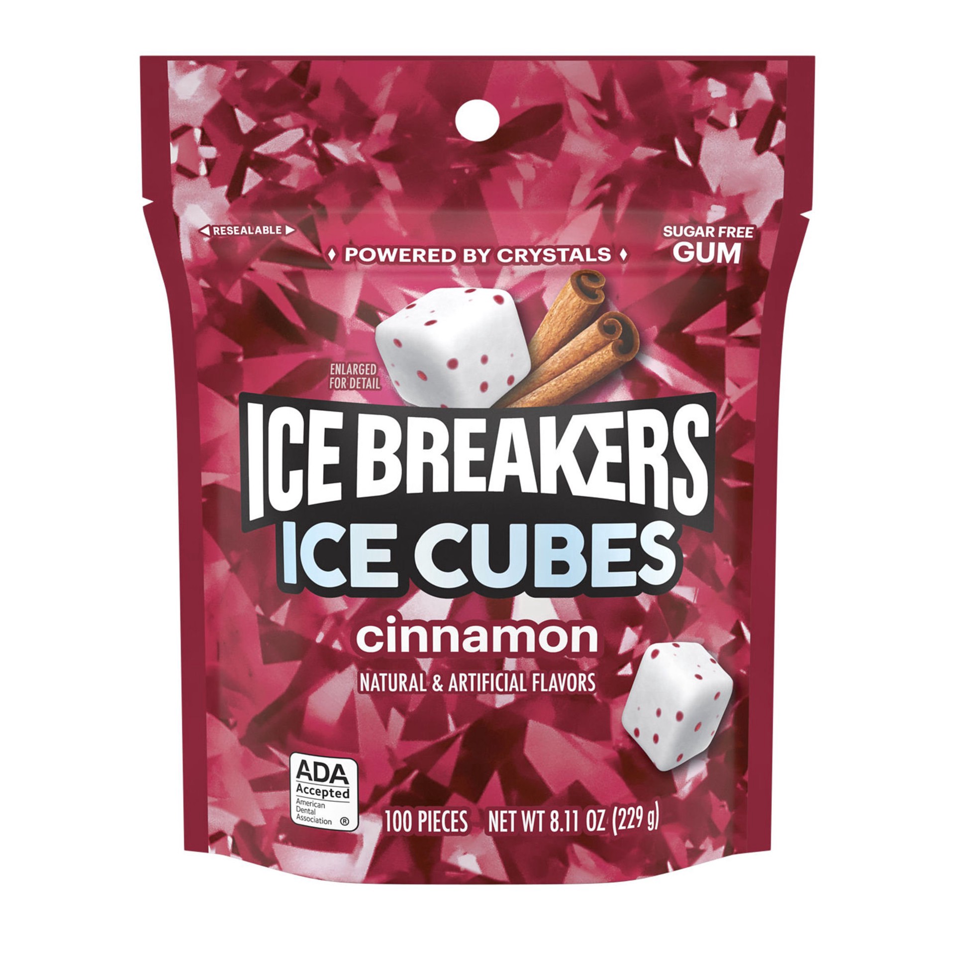 slide 1 of 1, Ice Breakers Ice Cubes Cinnamon Gum 100 pc, 100 ct