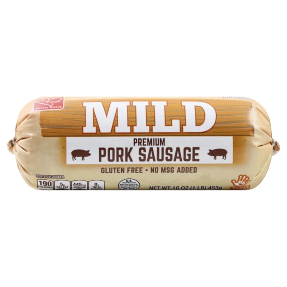 slide 1 of 3, Harris Teeter Mild Roll Sausage, 1 ct