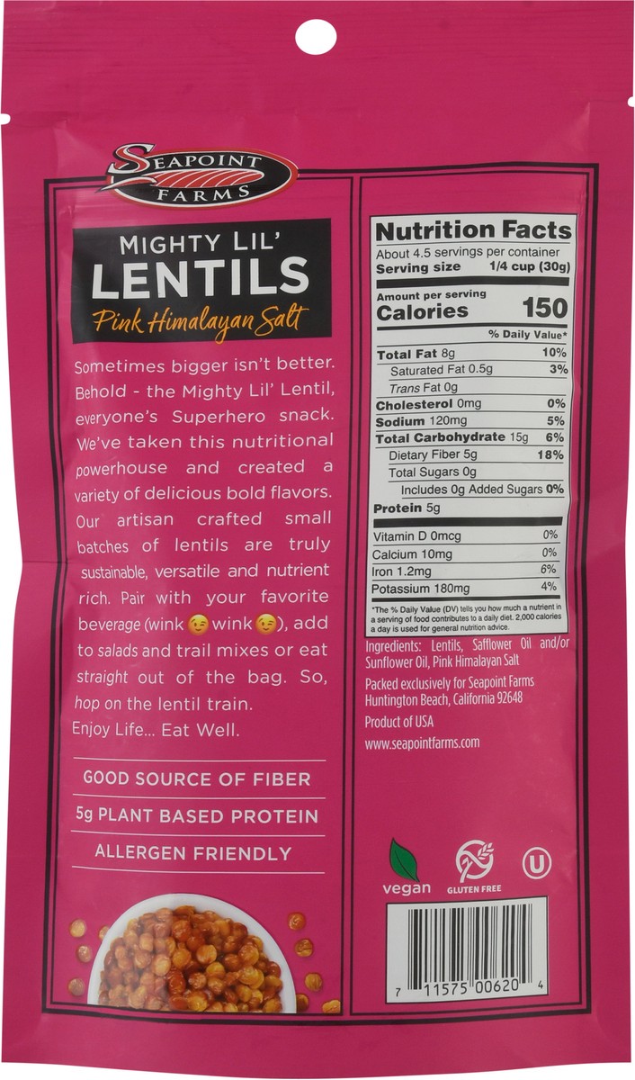 slide 7 of 13, Seapoint Farms Mighty Lil' Pink Himalayan Salt Lentils - 5 oz, 5 oz