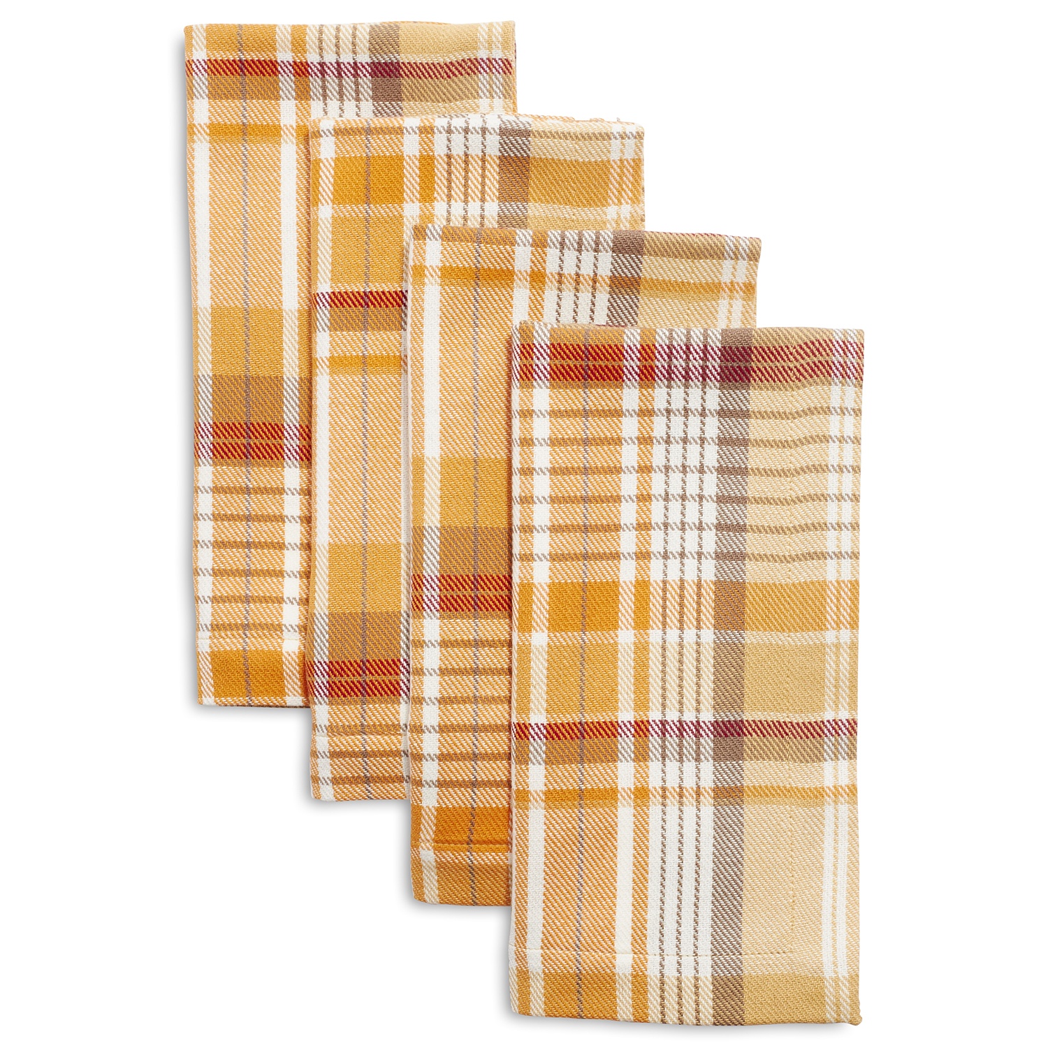 slide 1 of 1, Sur La Table Autumn Plaid Napkins, 4 ct