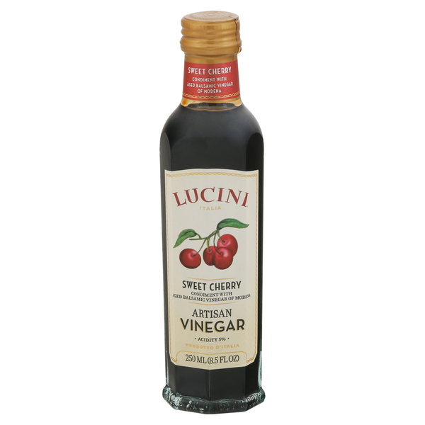 slide 1 of 1, Lucini Italia Vinegar, Artisan, Sweet Cherry, 8.5 fl oz