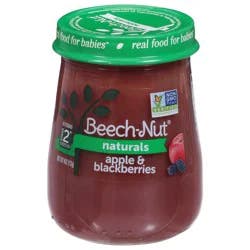 Beech-Nut Naturals Stage 2 (6 Months+) Apple & Blackberries Stage 2 4 oz