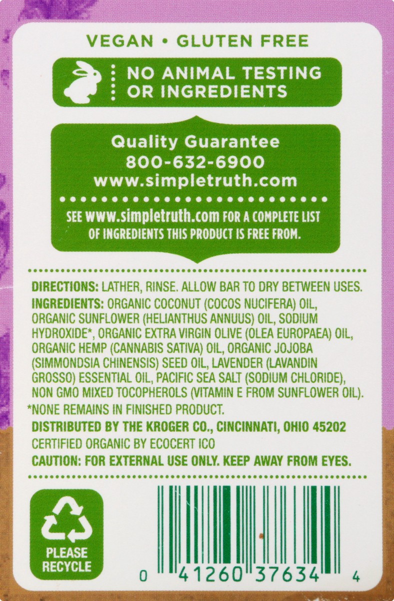 slide 7 of 9, Simple Truth Organic Soap 4.5 oz, 4.5 oz