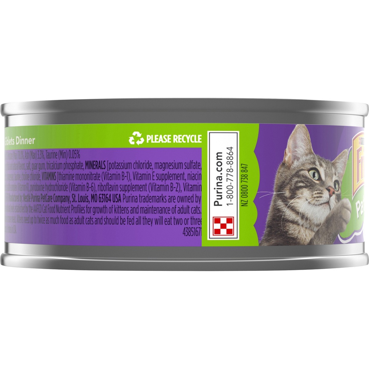 slide 7 of 7, Friskies Purina Friskies Pate Wet Cat Food, Turkey & Giblets Dinner, 5.5 oz