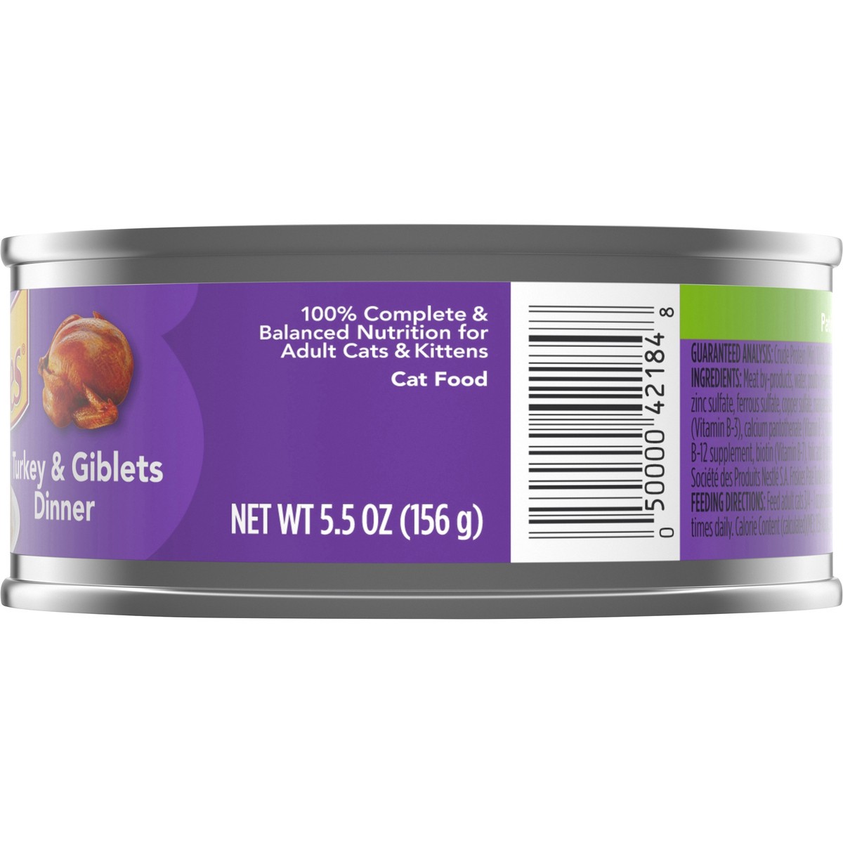 slide 6 of 7, Friskies Purina Friskies Pate Wet Cat Food, Turkey & Giblets Dinner, 5.5 oz