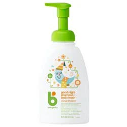 Babyganics Baby Shampoo + Body Wash Pump Bottle, Orange Blossom, 16oz