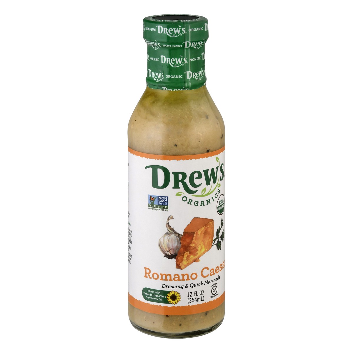 slide 13 of 13, Drew's Organics Romano Caesar Dressing & Quick Marinade 12 oz, 12 oz