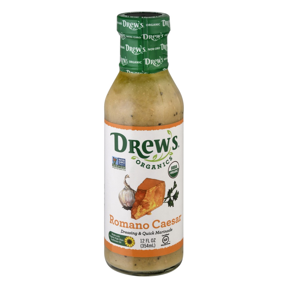 slide 4 of 13, Drew's Organics Romano Caesar Dressing & Quick Marinade 12 oz, 12 oz