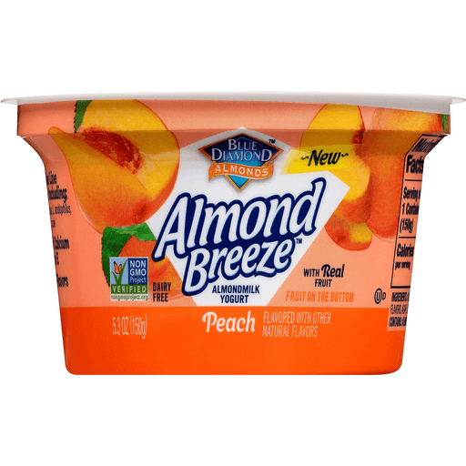 slide 1 of 1, Almond Breeze Peach Almondmilk Yogurt, 5.3 oz