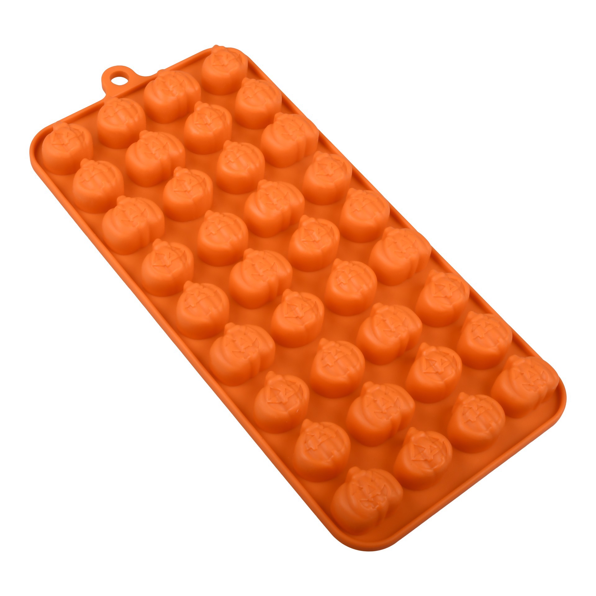 slide 4 of 4, Mini Jack-O'-Lantern Silicone Candy Mold By Makery, 4.07 in x 8.87 in