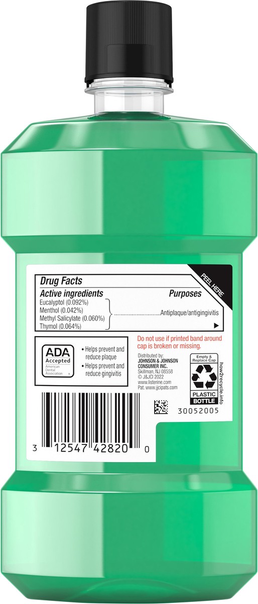 slide 4 of 7, Listerine Freshburst Antiseptic Mouthwash for Bad Breath, Kills 99% of Germs that Cause Bad Breath & Fight Plaque & Gingivitis, ADA Accepted Mouthwash, Spearmint, 250 ml