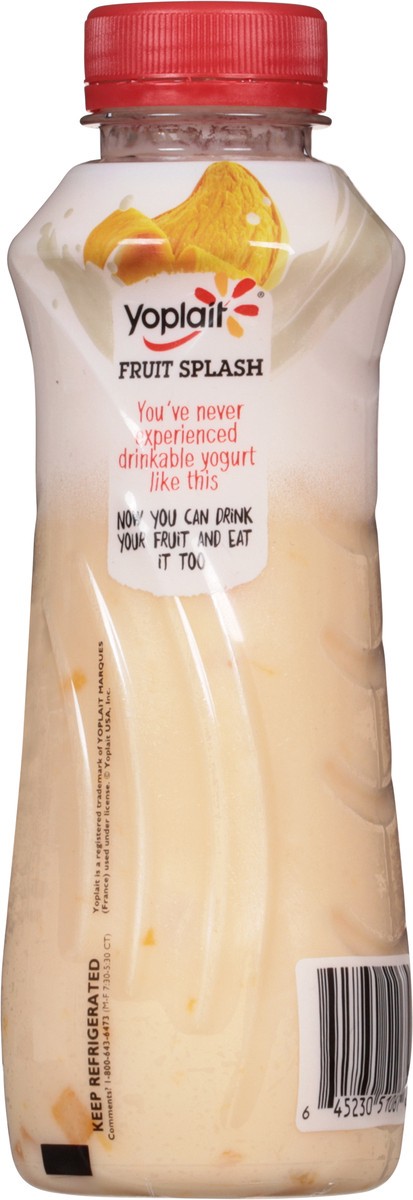 slide 2 of 9, Yoplait Fruit Splash Mango Smoothie 9.56 fl oz, 9.56 fl oz
