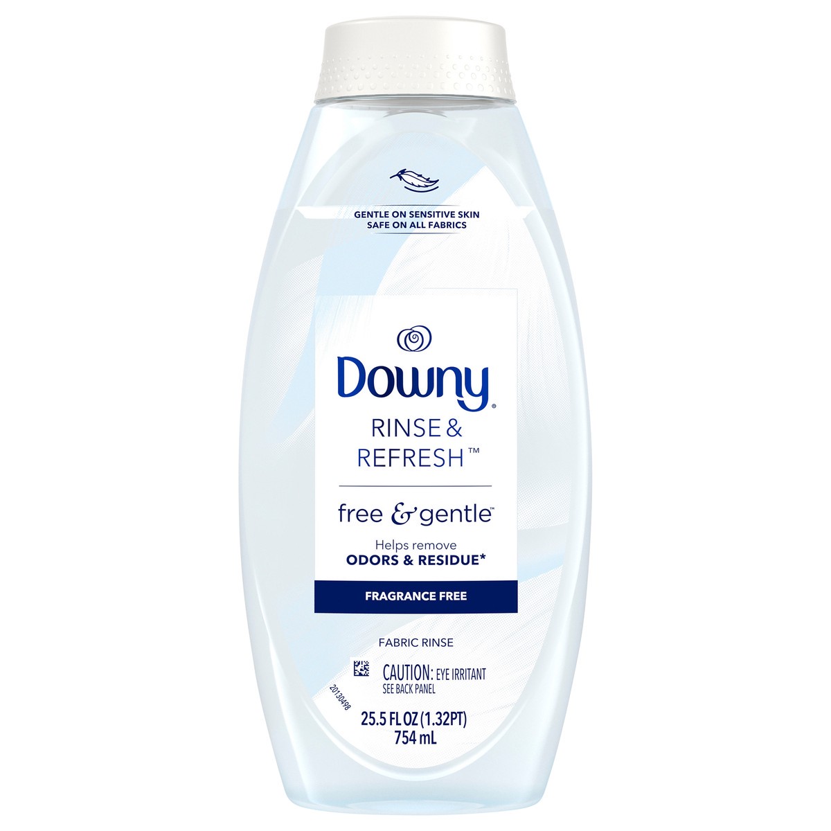 slide 7 of 7, Downy Rinse & Refresh Free & Gentle Laundry Odor Remover and Fabric Softener, Fragrance Free, 25.5 fl oz, No Dyes or Heavy Perfumes, 25.5 fl oz