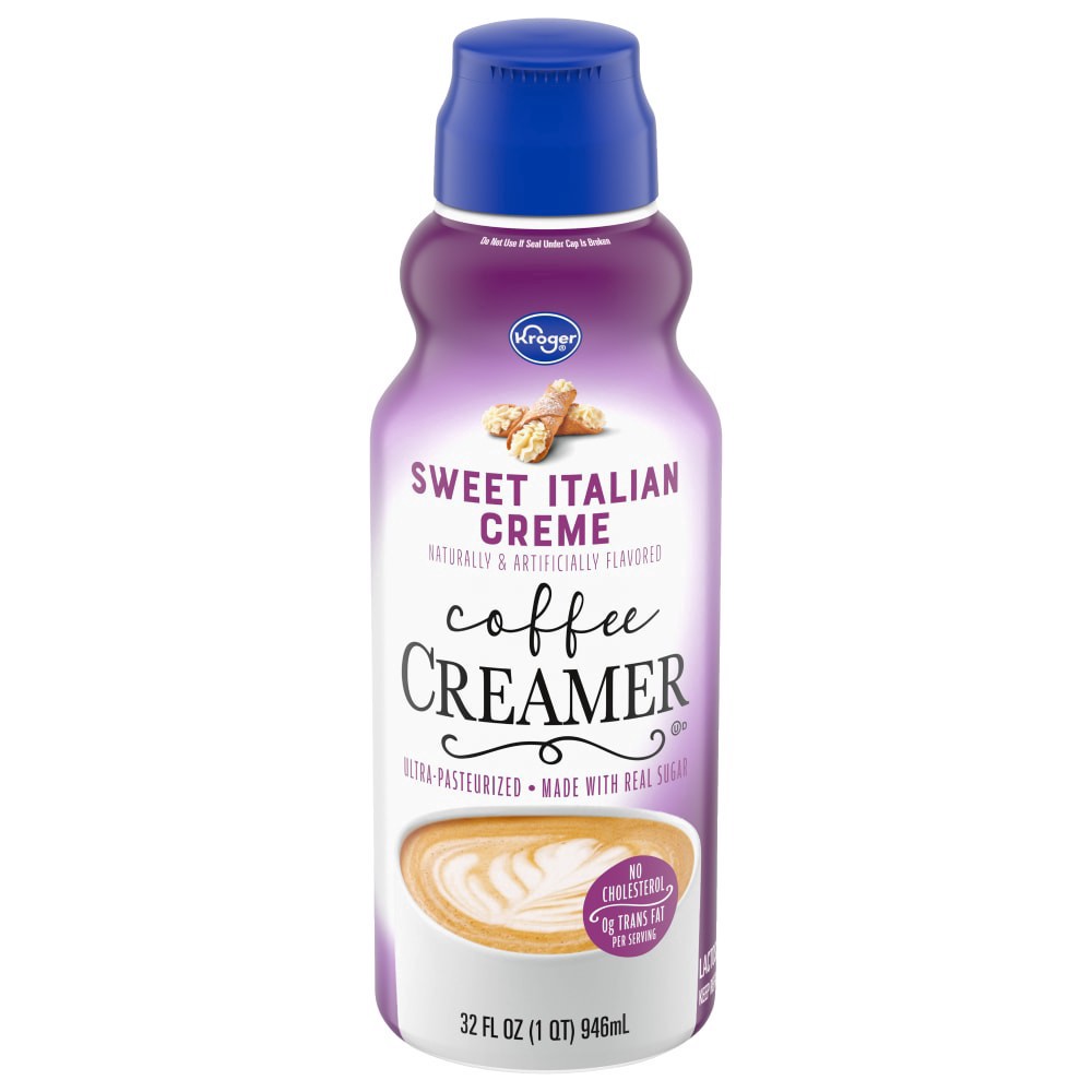 slide 4 of 4, Kroger Italian Style Sweet Cream Coffee Creamer, 32 fl oz