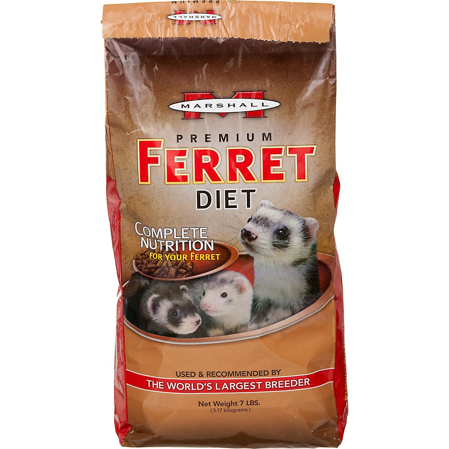 slide 1 of 1, Marshall Pet Products Premium Ferret Diet, 7 lb