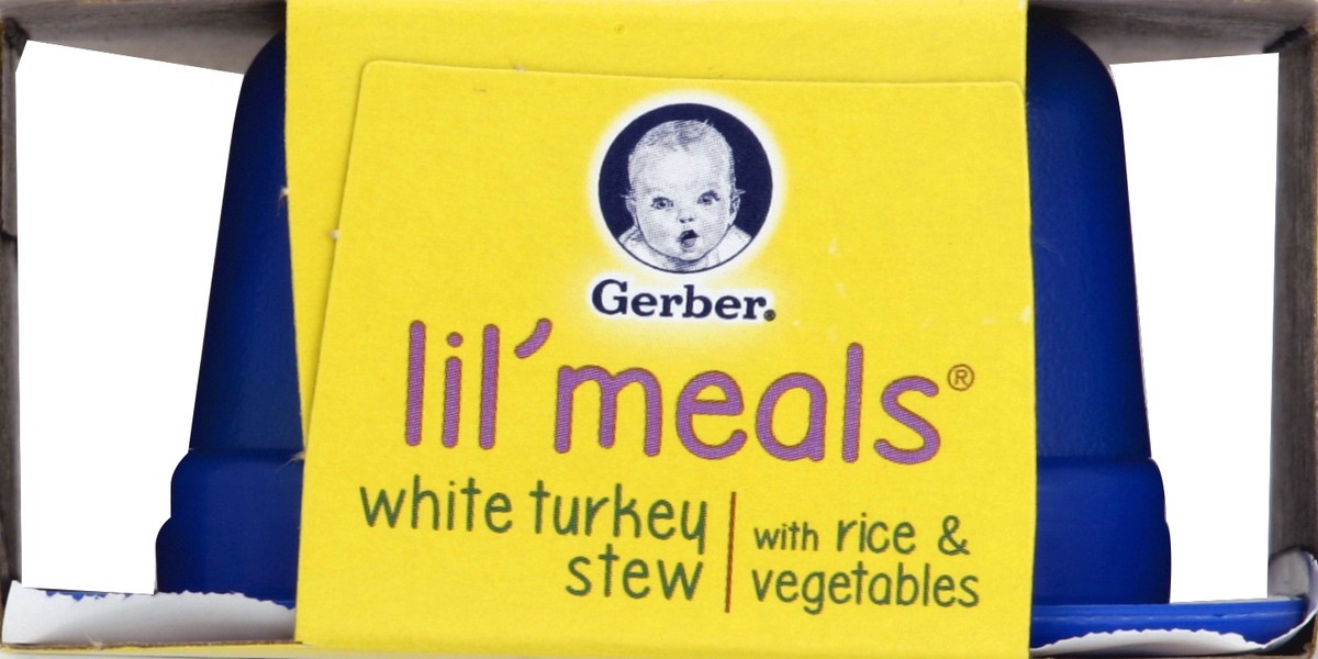 slide 2 of 4, Gerber Graduates Lil Meals White Turkey Stew With Rice & Vegetables, 6 oz