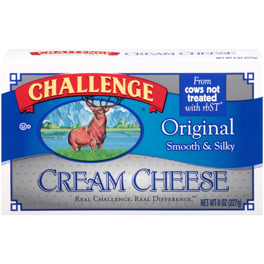 slide 1 of 8, Challenge Original Cream Cheese, 8 oz