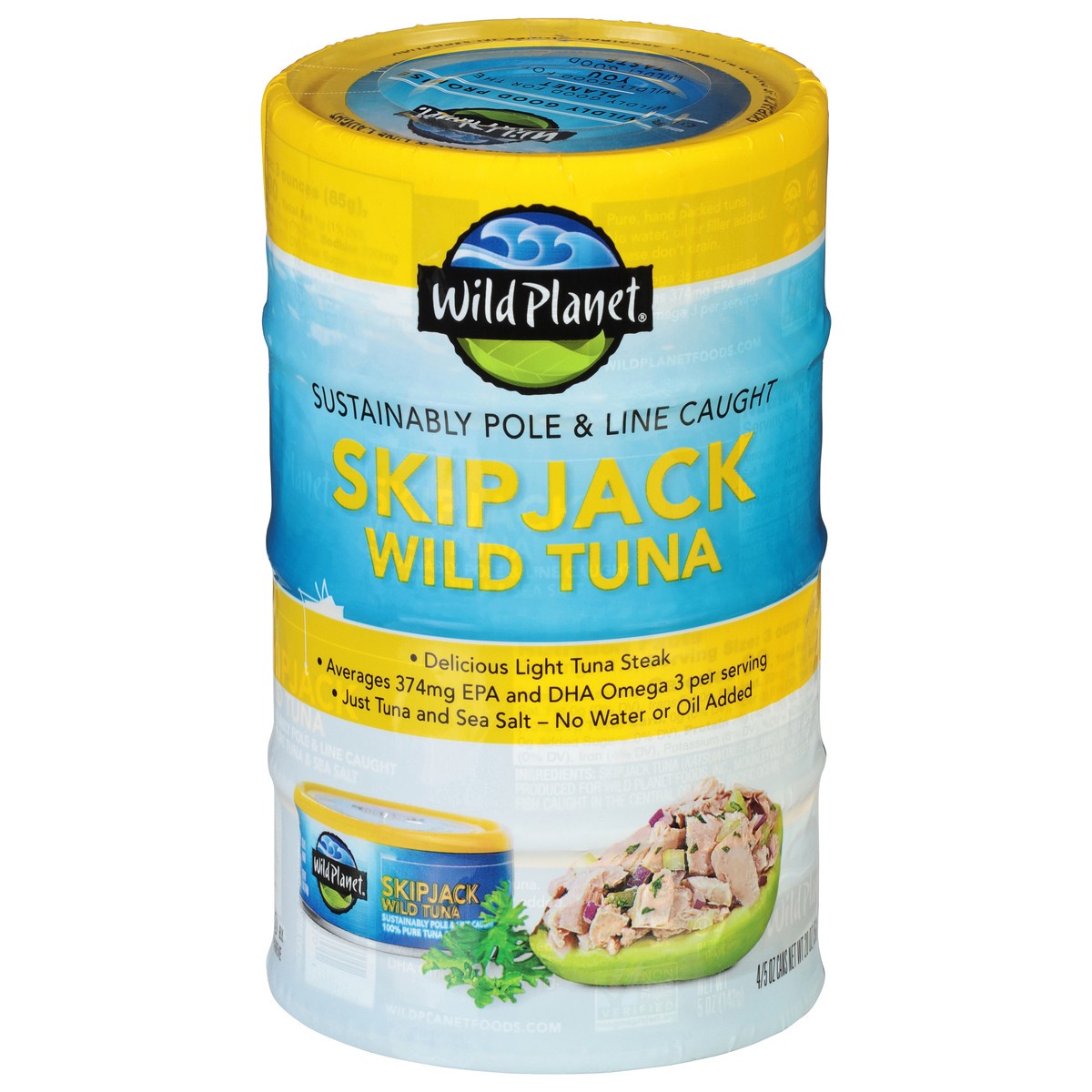 slide 1 of 1, Wild Planet Tuna Skipjack Wild - 20 Oz, 20 oz