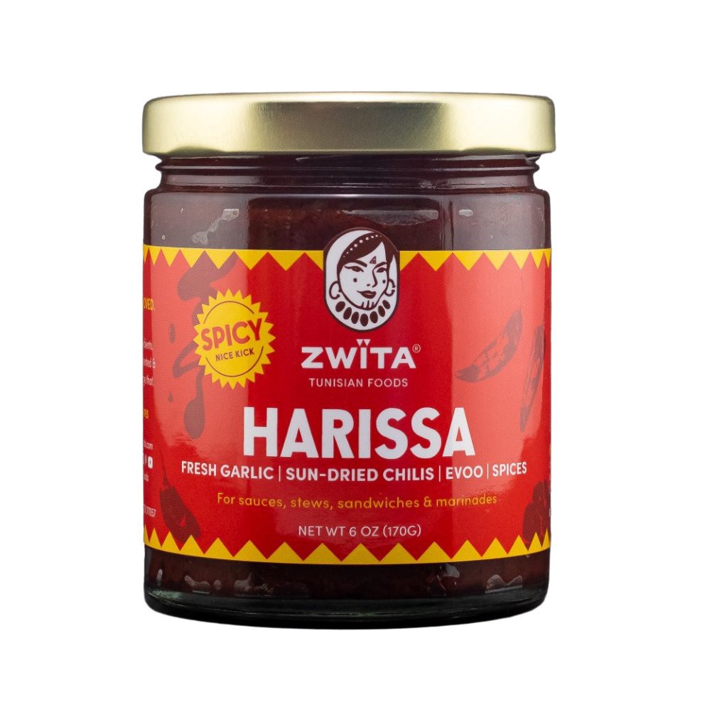 slide 1 of 1, Zwita Spicy Harissa Dried Chili Paste, 9 oz
