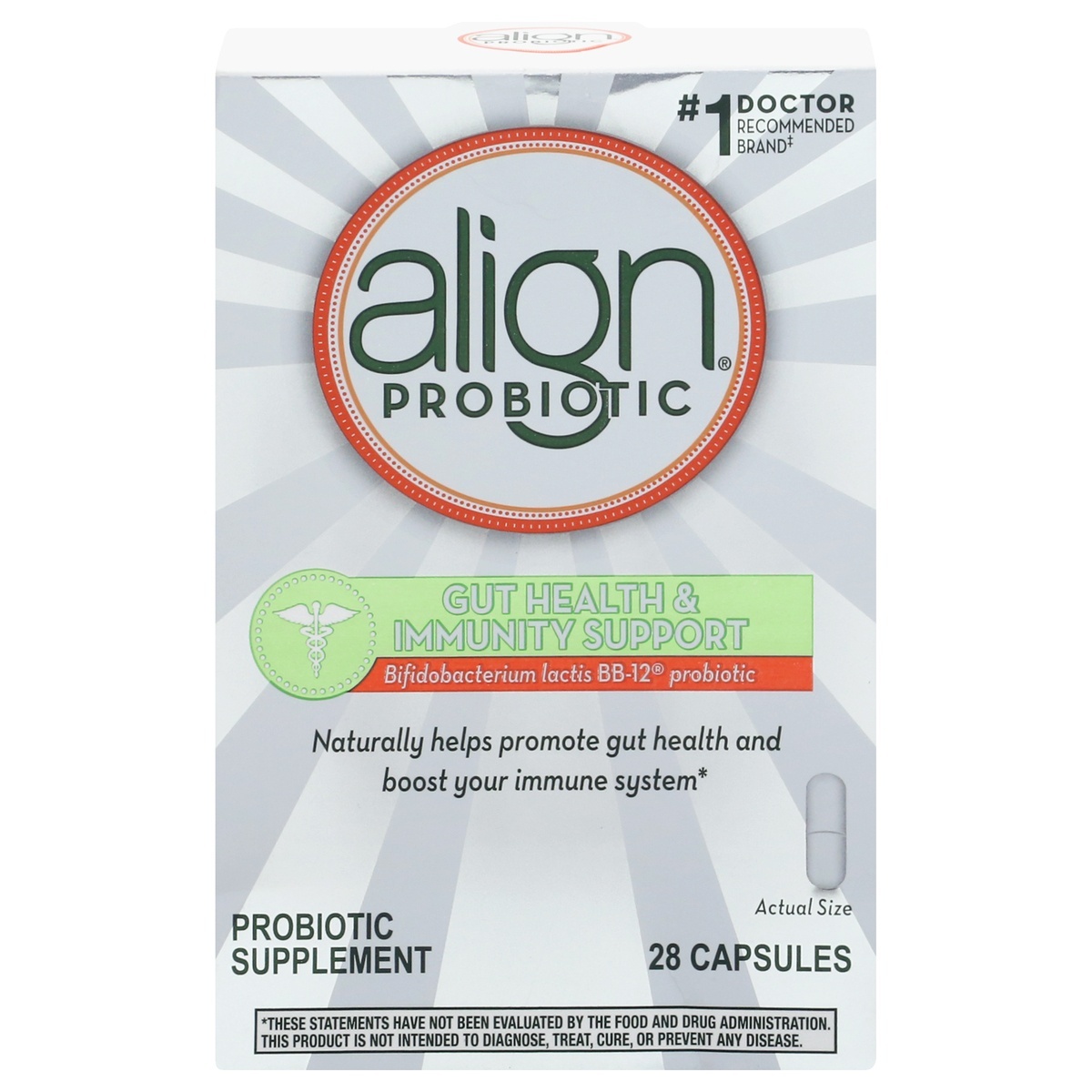 slide 1 of 1, Align Daily Immune Support Probiotic Supplement, 28 ct