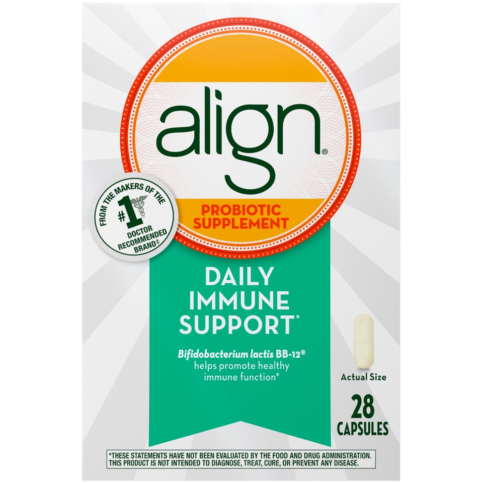 slide 1 of 2, Align Daily Immune Support Probiotic Supplement, 28 ct