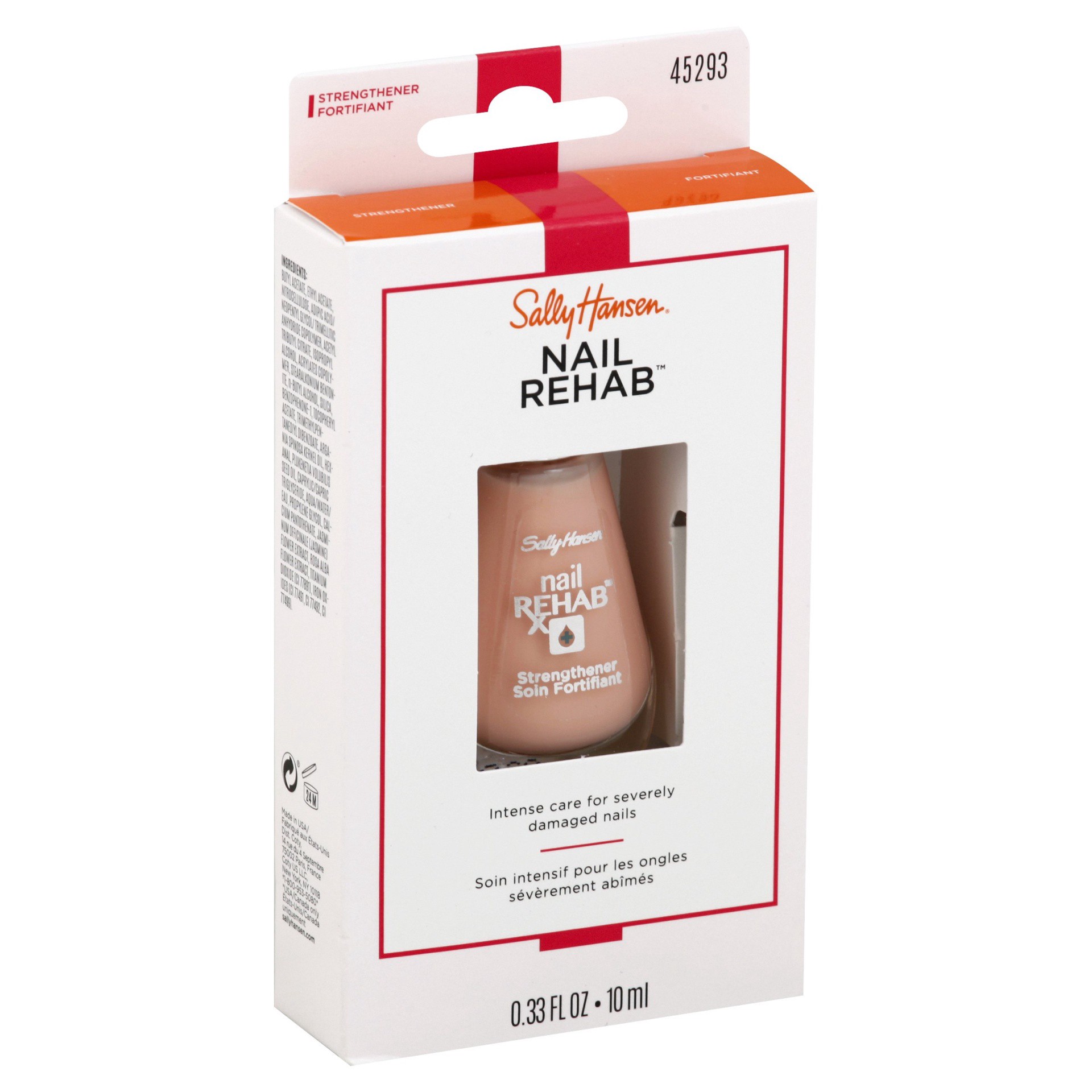 slide 1 of 3, Sally Hansen Nail Treatment 45293 Nail Rehab, 0.33 oz