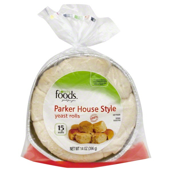 slide 1 of 1, Lowes Foods Parker House Style Yeast Rolls, 14 oz