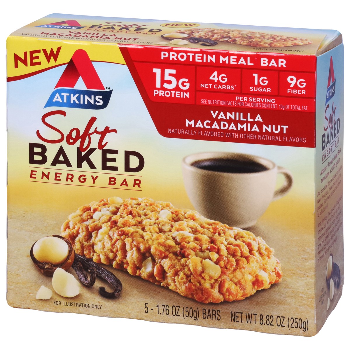 slide 7 of 13, Atkins Energy Bar, 5 ct