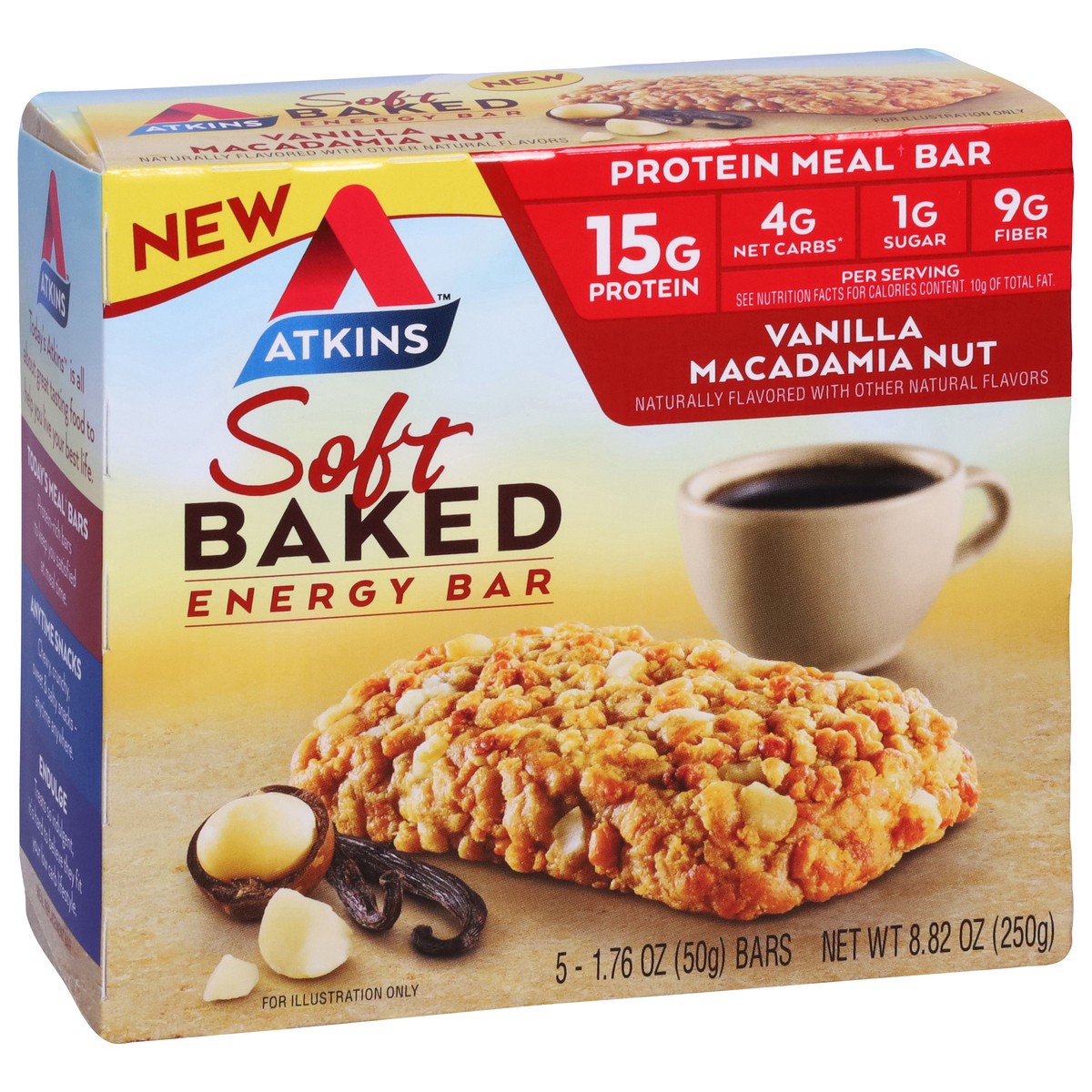 slide 9 of 13, Atkins Energy Bar, 5 ct