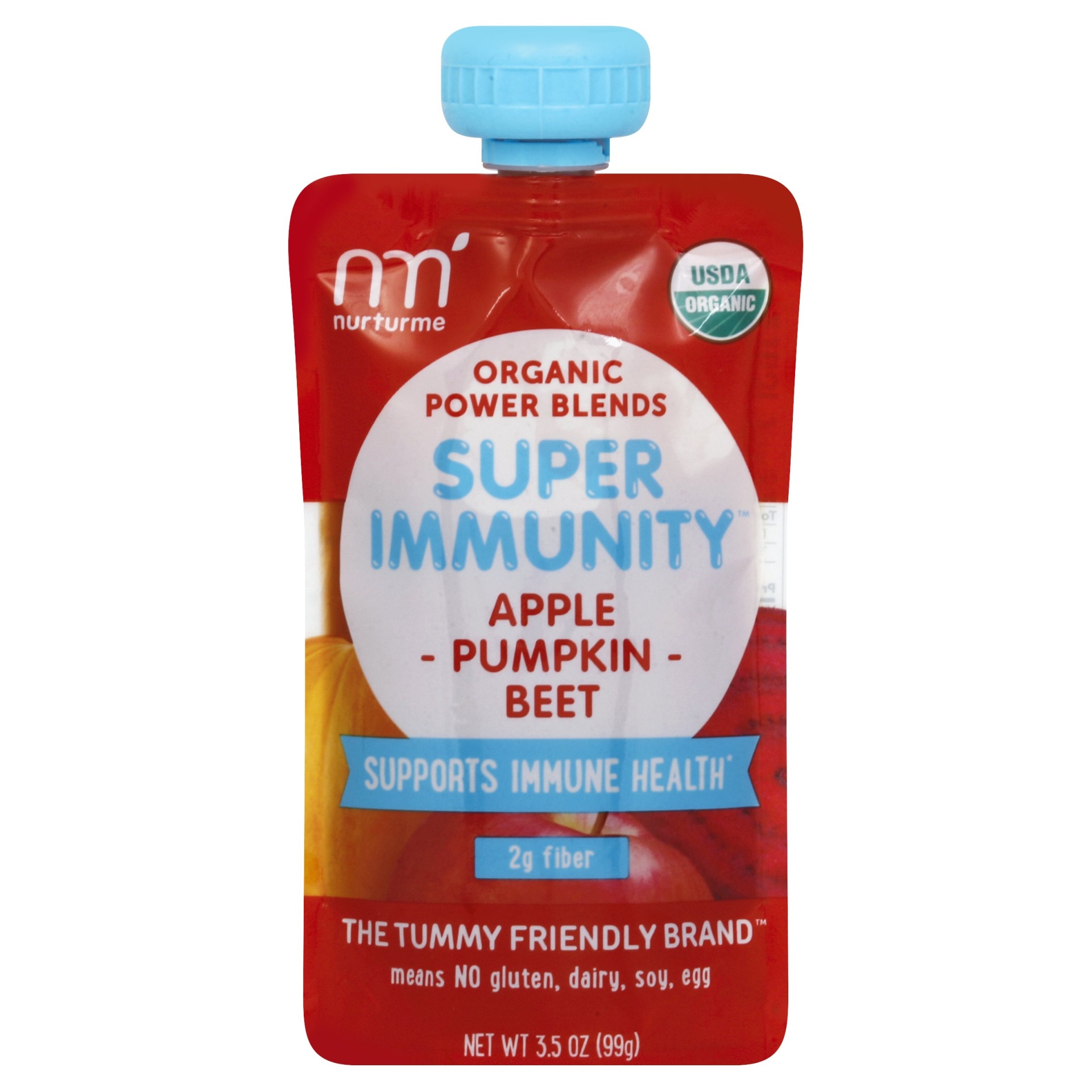 slide 1 of 1, NurturMe Organic Power Blends Super Immunity Apple, Pumpkin & Beets , 3.5 oz