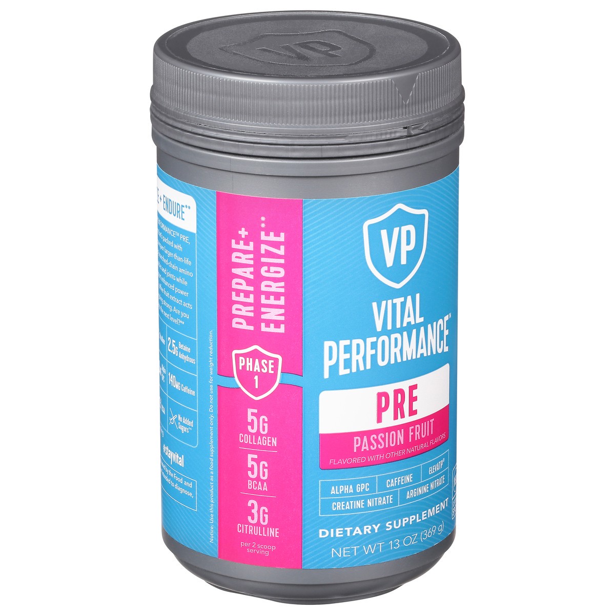 slide 2 of 13, Vital Performance Passion Fruit Pre 13 oz Jar, 13 oz