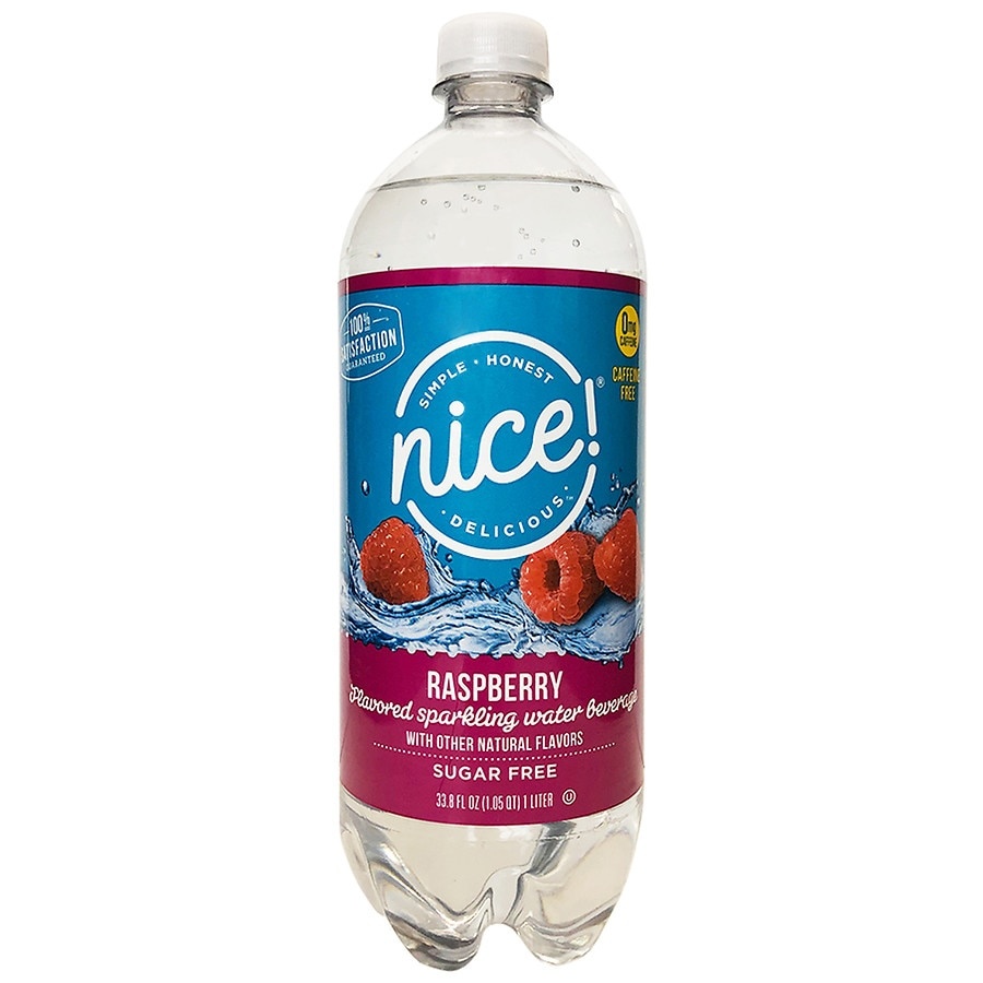 slide 1 of 1, Nice! Sparkling Water Black Raspberry - 1 liter, 1 liter