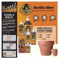 slide 13 of 17, Gorilla Glue Original Adhesive, 4 oz