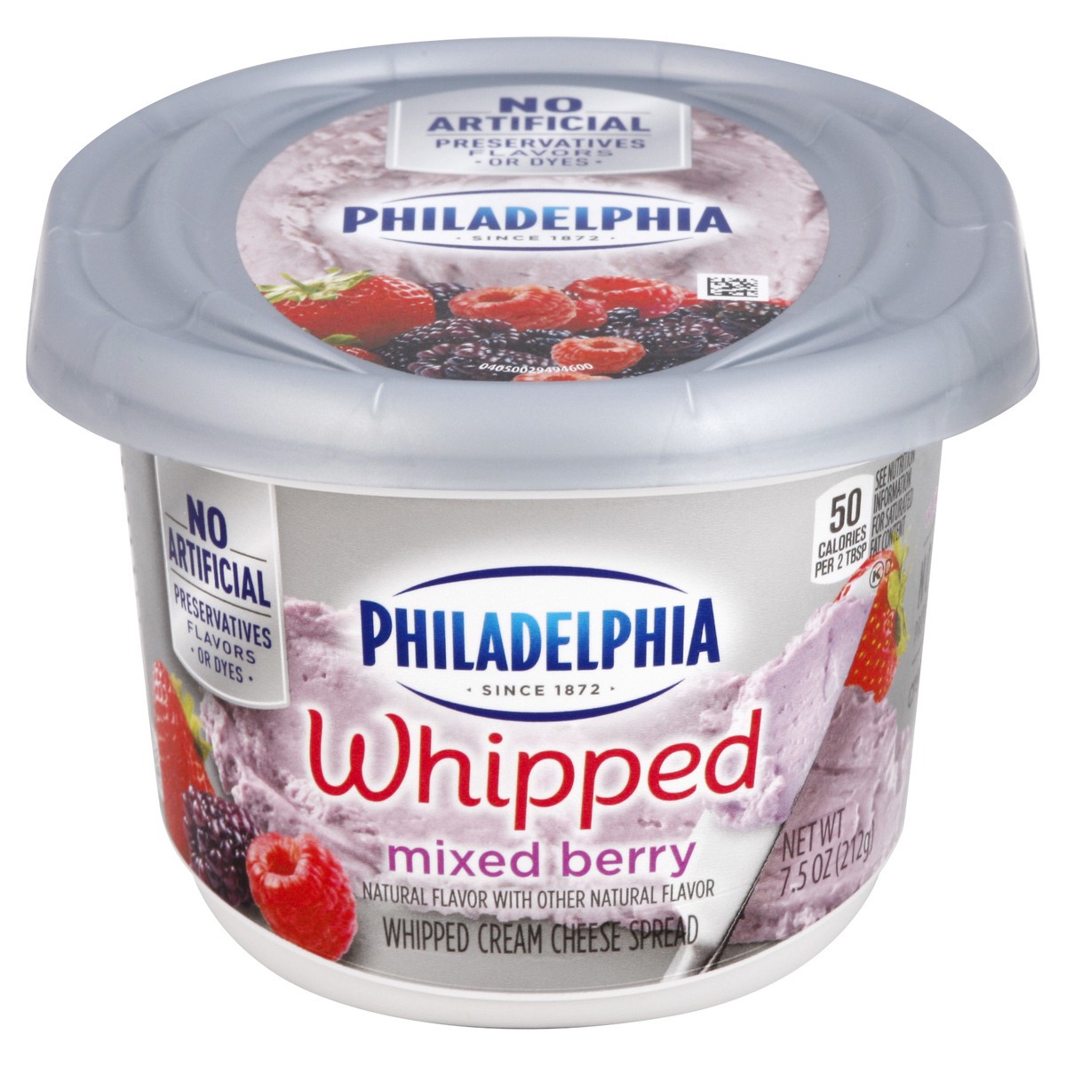 slide 1 of 8, Philadelphia Mixed Berry Whipped Cream Cheese Spread - 7.5oz, 7.5 oz