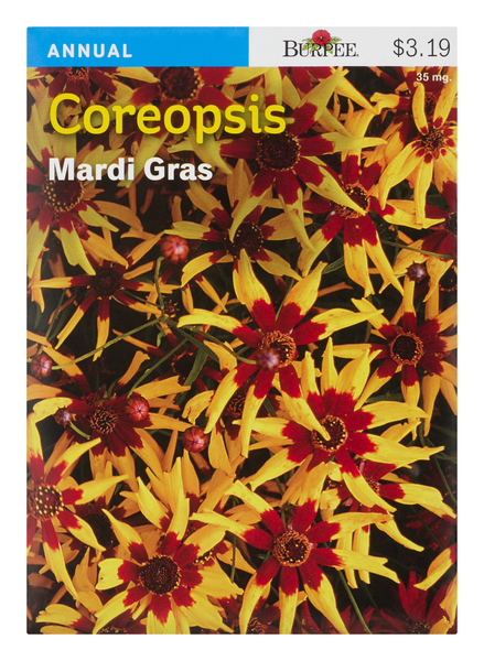 slide 1 of 1, Burpee Mardi Gras Coreopsis Seeds, 35 mg