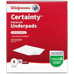 Walgreens Certainty Premium Underpads Ultimate Absorbency X-Large