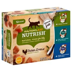 Rachael Ray Nutrish Chicken Lover''s Variety Pack Wet Cat Food, 2.8 oz. Tub, 12 Count