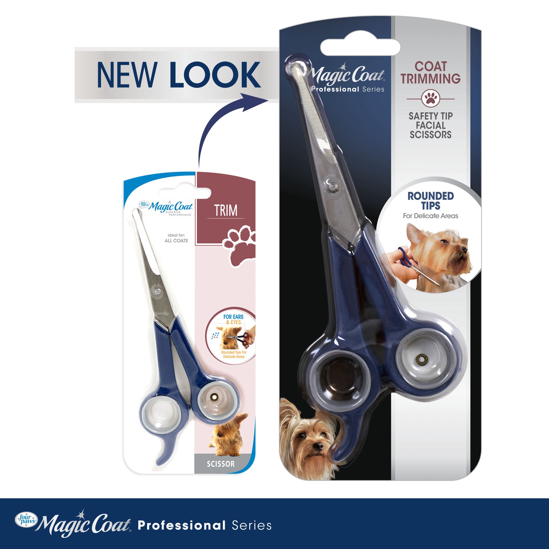 slide 2 of 10, Four Paws Magic Coat Ear & Eye Dog Grooming Scissors, 6" L X 2.5" W, 1 ct