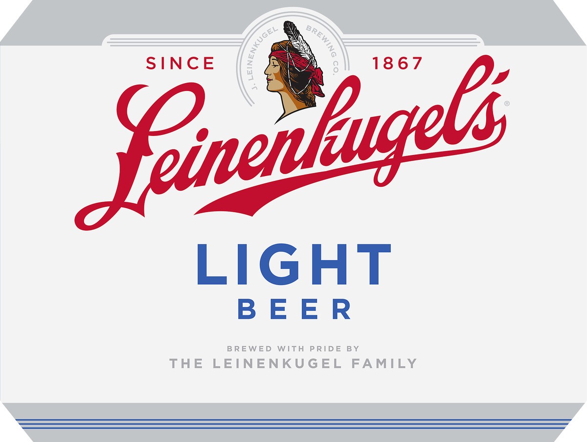 slide 4 of 9, Leinenkugel's Leinenkugel Light Beer is one of the first light lagers brewed with pale malt and a touch of caramel and red wheat malts at 4.2% ABV. This recipe has been in the Leinenkugel family for generations., 288 oz