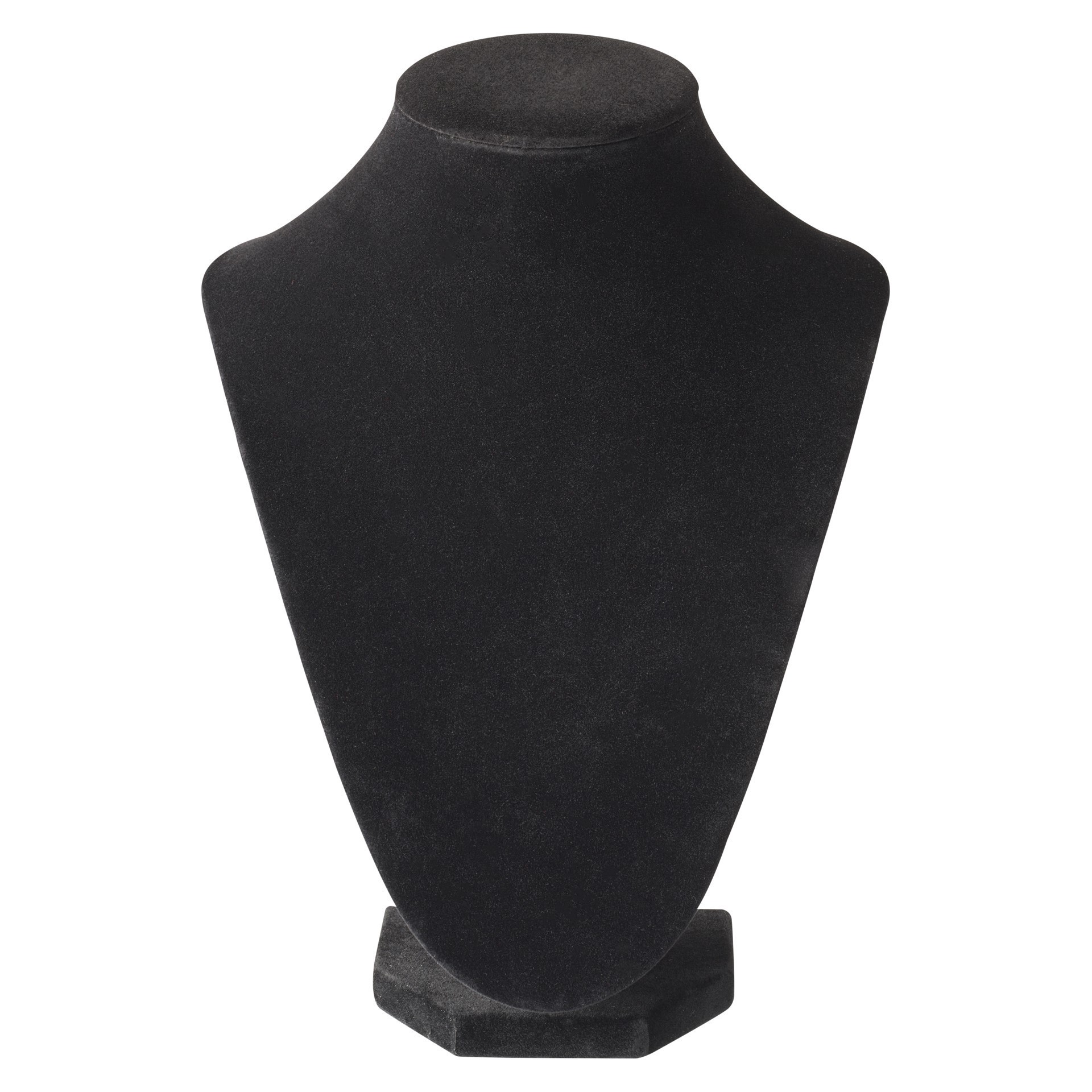 slide 3 of 3, 9" Black Velvet 3d Necklace Stand By Bead Landing, 9 in