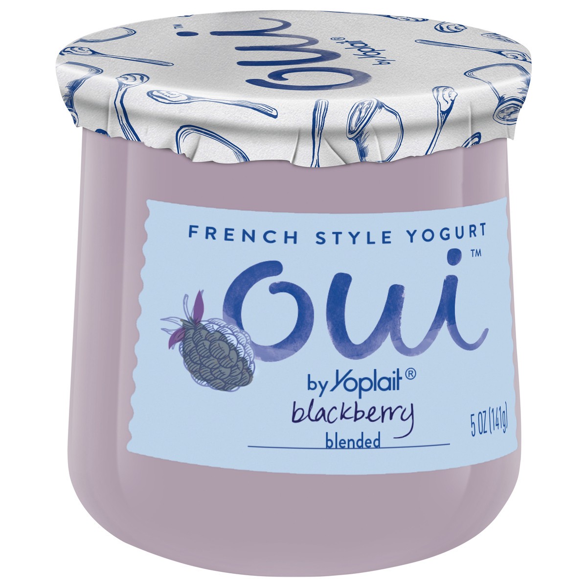 slide 2 of 14, Oui by Yoplait French Style Yogurt, Blackberry, Gluten Free, 5.0 oz, 5 oz