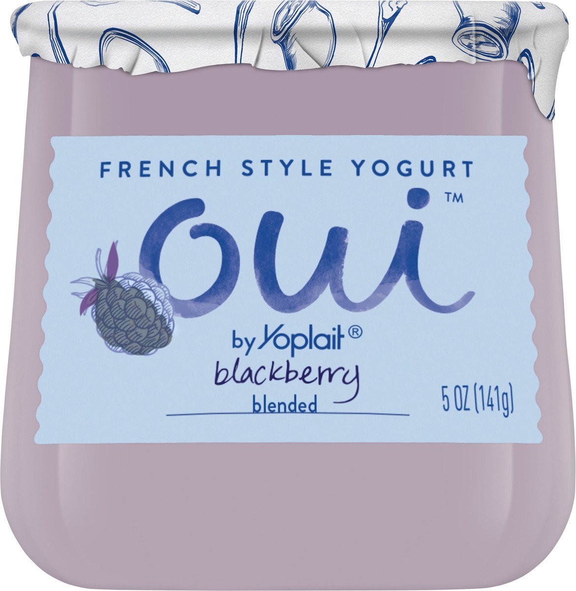 slide 13 of 14, Oui by Yoplait French Style Yogurt, Blackberry, Gluten Free, 5.0 oz, 5 oz